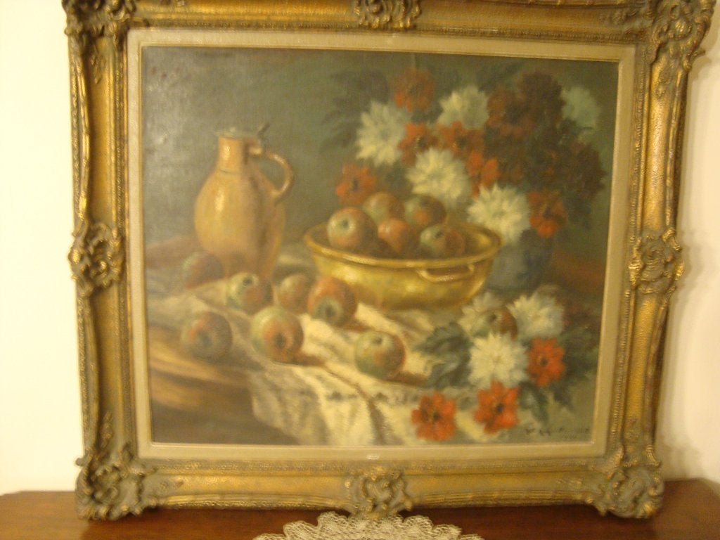 Schilderij van ALEX LALLEMAND(1892-1963), Antiquités & Art, Art | Peinture | Classique, Signé, Peinture à l'huile, Enlèvement