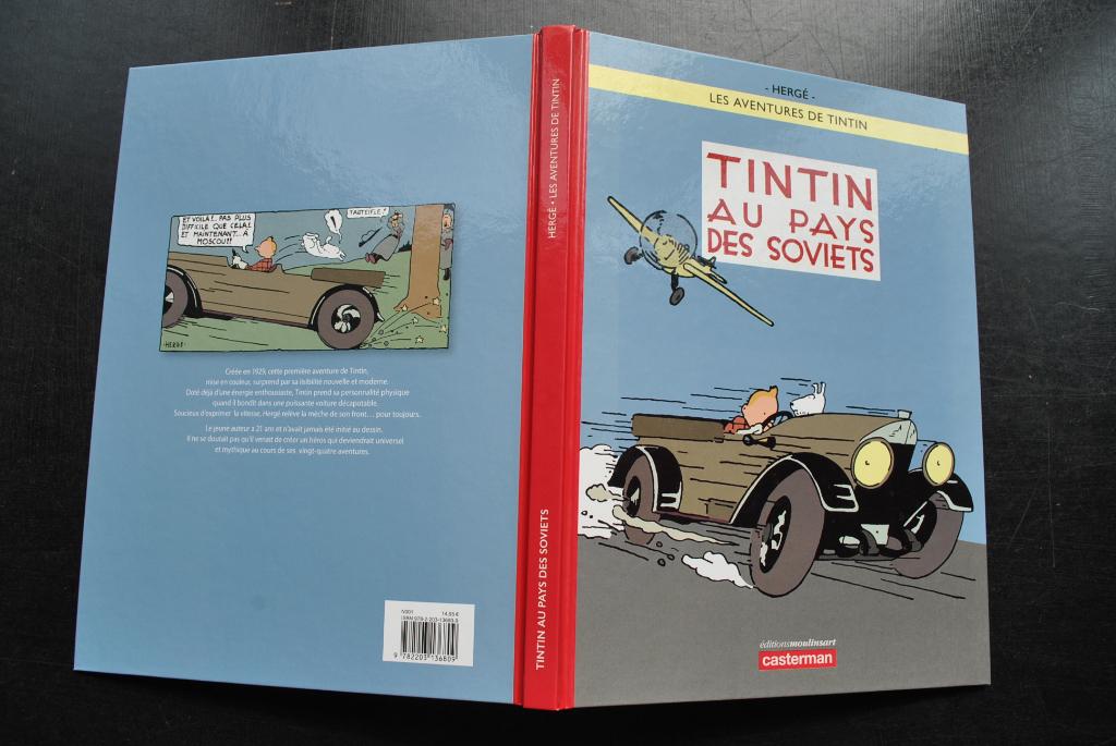 HERGE LES AVENTURES DE TINTIN AU PAYS DES SOVIETS colorisé, Enlèvement ou Envoi, Utilisé, Hergé - Moulinsart
