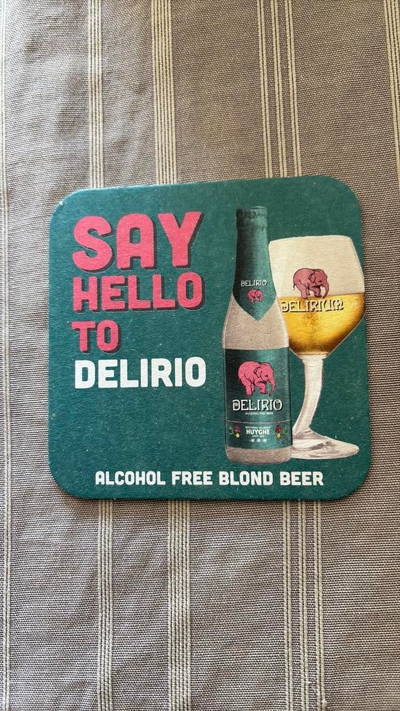 Bierviltje Delirium, Ophalen of Verzenden, Nieuw, Viltje(s)