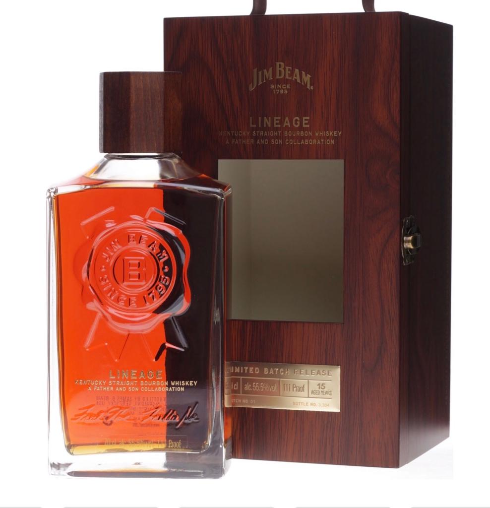 Jim Beam 15 ans Lineage 0,7 Liter 55,5 % Vol., Verzamelen, Verzenden