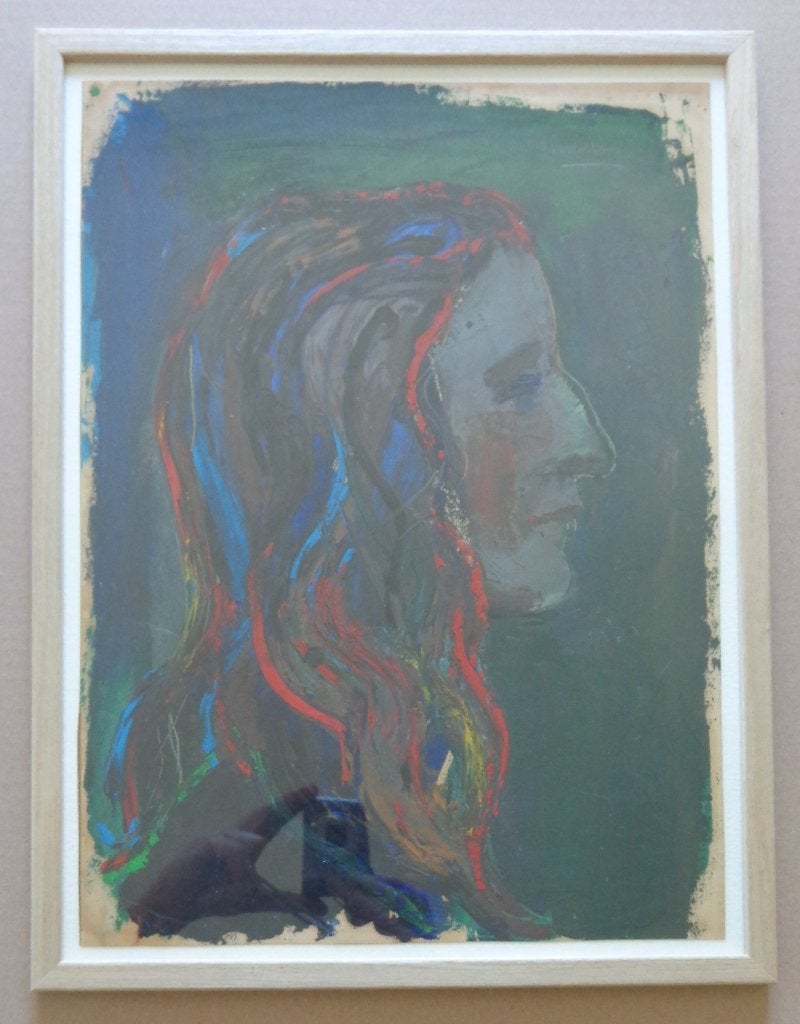 JACK GODDERIS / VROUWENHOOFD / OLIEVERF / 42x32cm / KADER, Enlèvement ou Envoi