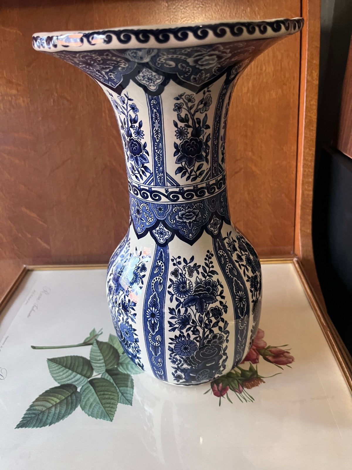 Vase boch delfts 30 cms, Antiquités & Art, Enlèvement ou Envoi