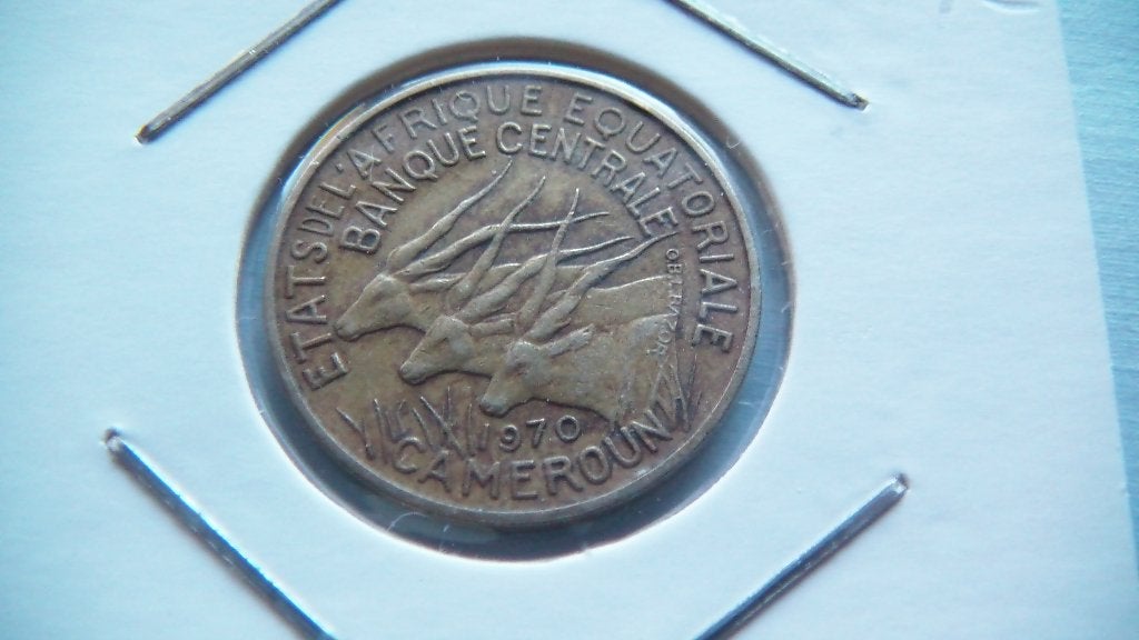cameroun 5 francs 1970, Enlèvement