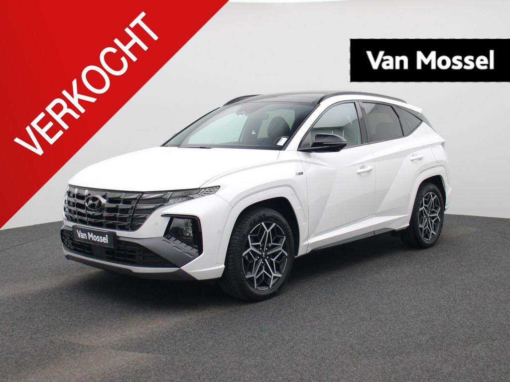 Hyundai Tucson 1.6 T-GDi Plug-in Hybrid Feel N-Line, Auto's, Gebruikt, 4 cilinders, Wit, Plug-in hybride
