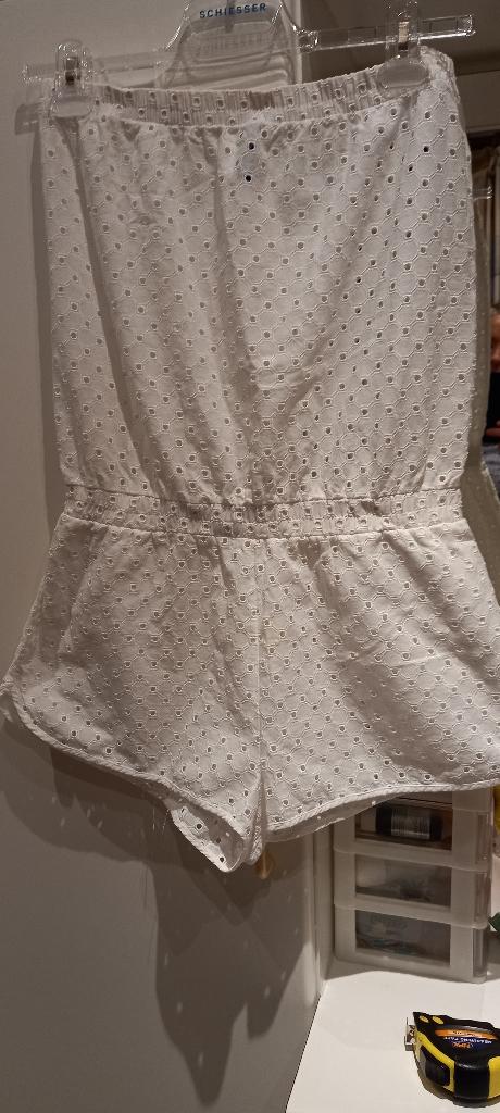 strapless wit geborduurd broderie jumpsuit Marie Jo maat XS, Kleding | Dames, Overige typen, Wit, Marie Jo, Ophalen of Verzenden
