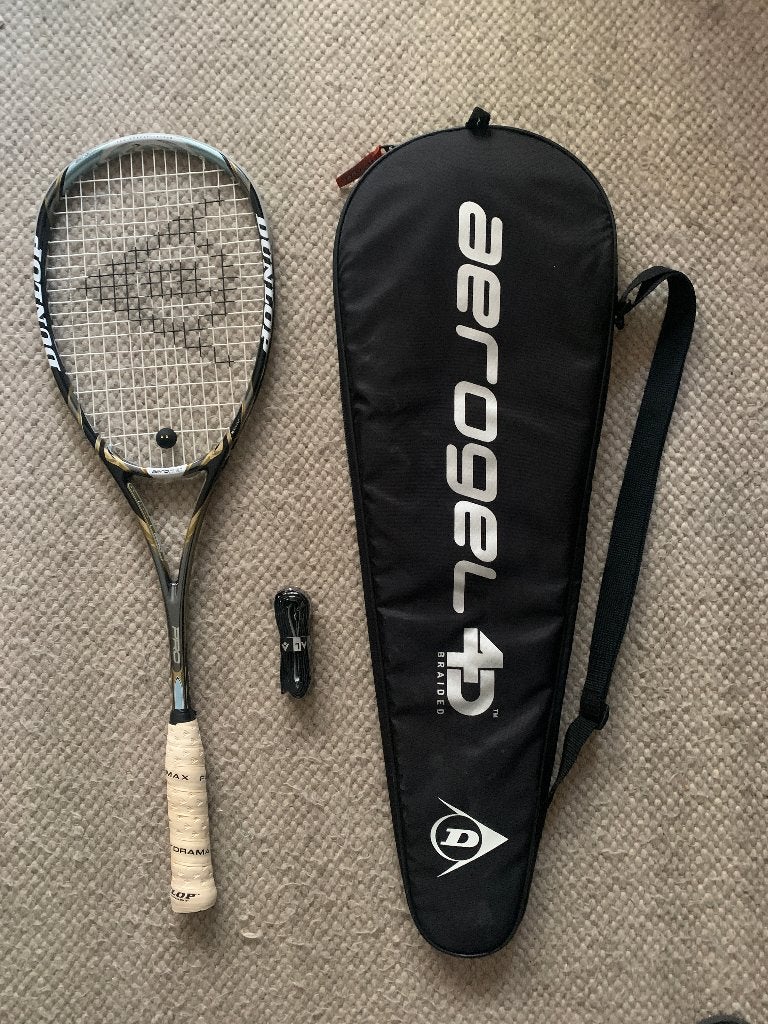 Raquettes de squash, Sports & Fitness, Squash, Enlèvement ou Envoi, Comme neuf, Raquette, Avec housse