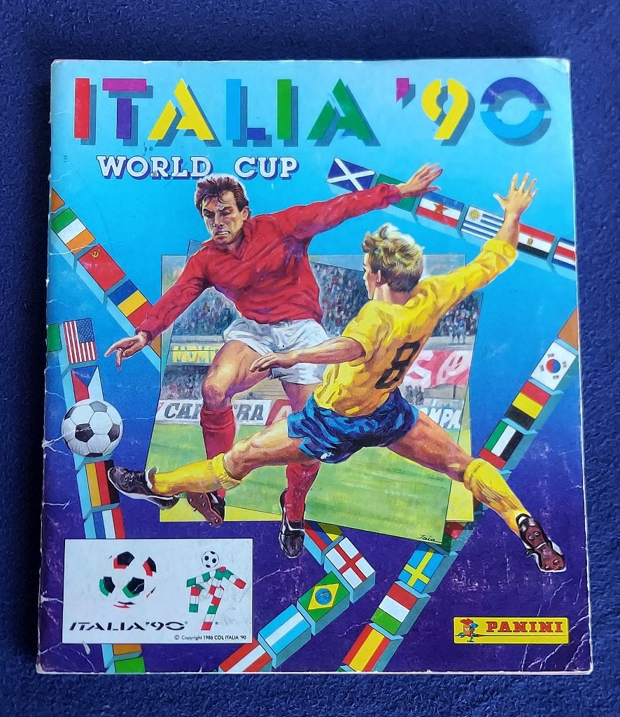 Panini sticker album voetbal 'WK Italia 1990 ' -volledig-, Enlèvement ou Envoi, Utilisé, Plusieurs autocollants