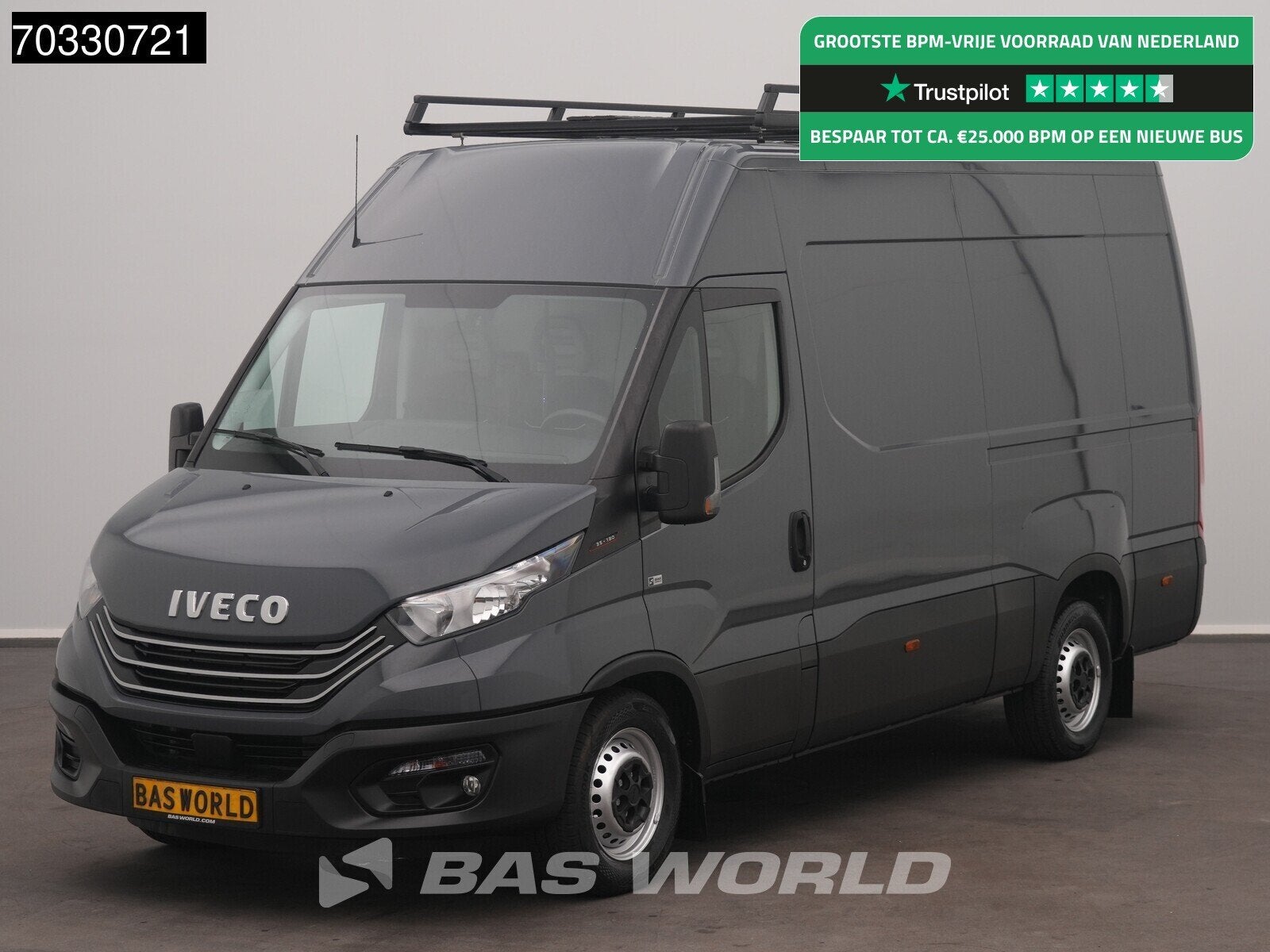 Iveco Daily 35S18 3.0L 3,5t Trekhaak L2H2 Airco Cruise Camer, Argent ou Gris, Achat, Euro 6, Entreprise