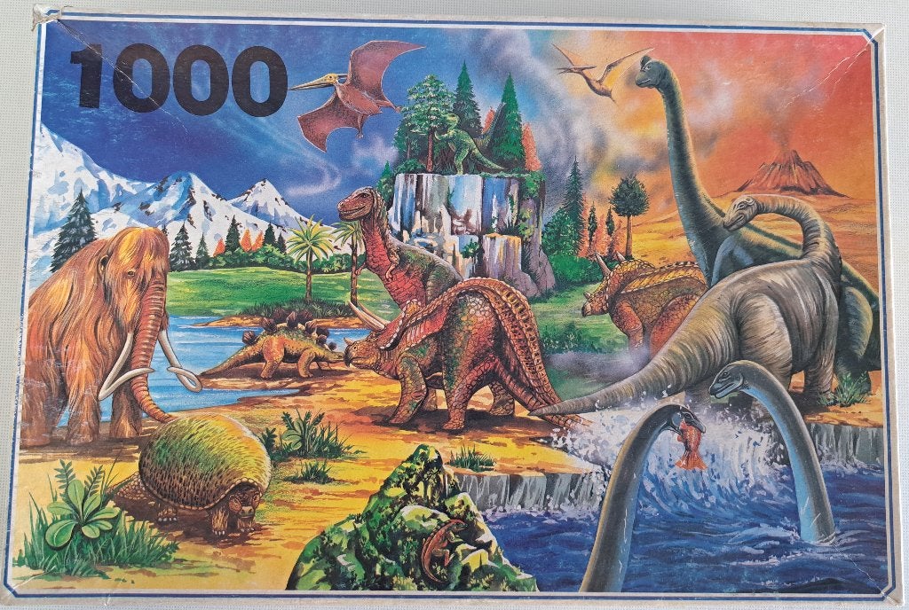 Puzzle dinosaures/animaux préhistoriques 1000 pièces, Enlèvement