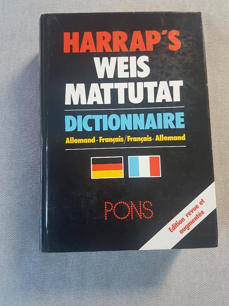 Dictionnaire FR/ALL-HARRAP'S-PONS, Enlèvement ou Envoi, Utilisé