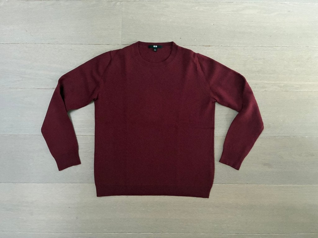 Bordeauxrode trui van Uniqlo. (Maat L/ maat 12-13 jaar), Trui of Vest, Ophalen of Verzenden, Jongen, Uniqlo