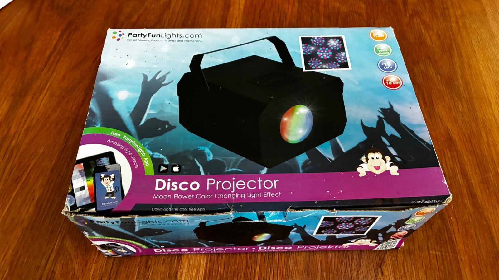 Disco projector, Muziek en Instrumenten, Ophalen of Verzenden, Zo goed als nieuw, Licht, Geluidgestuurd