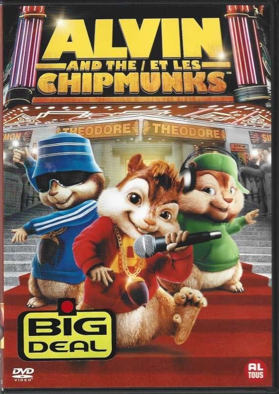 DVD Alvin And The Chipmunks, Alle leeftijden, Ophalen of Verzenden, Zo goed als nieuw, Romantische komedie