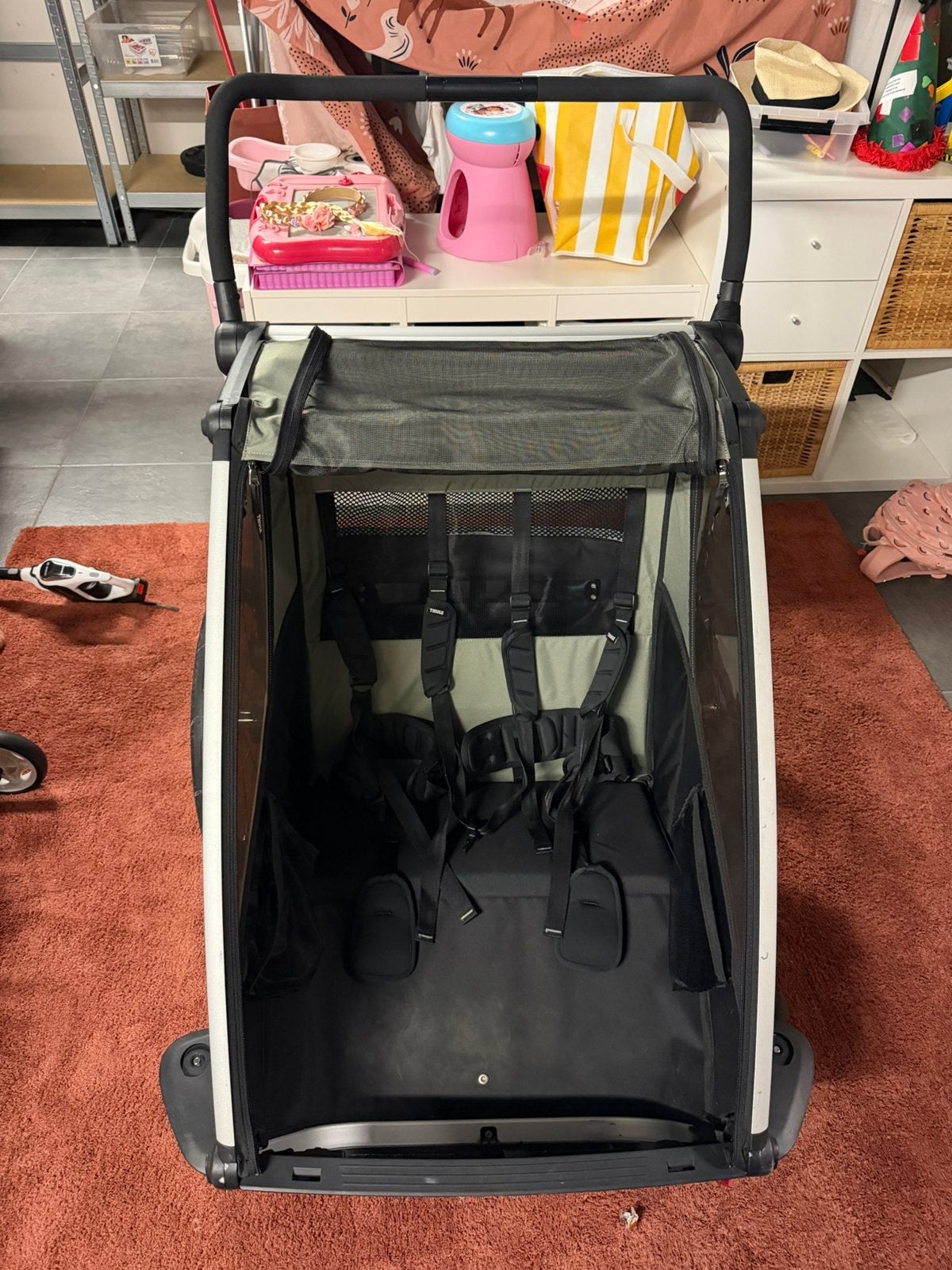 Thule fietskar 2 kids, Ophalen, Zo goed als nieuw
