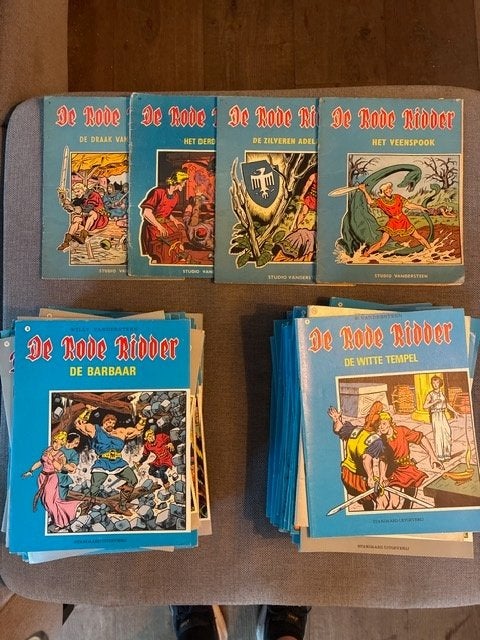 rode ridder 85 strips met een paar 1e drukken ook, Meerdere stripboeken, Ophalen, Gelezen, Willy Vandersteen