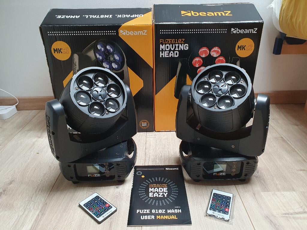 BeamZ FUZE610Z (2 stuks !), Ophalen of Verzenden, Gebruikt, Licht, Geluidgestuurd