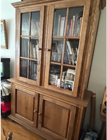 bibliothèque, Chêne, Avec porte(s), 100 à 150 cm, Enlèvement