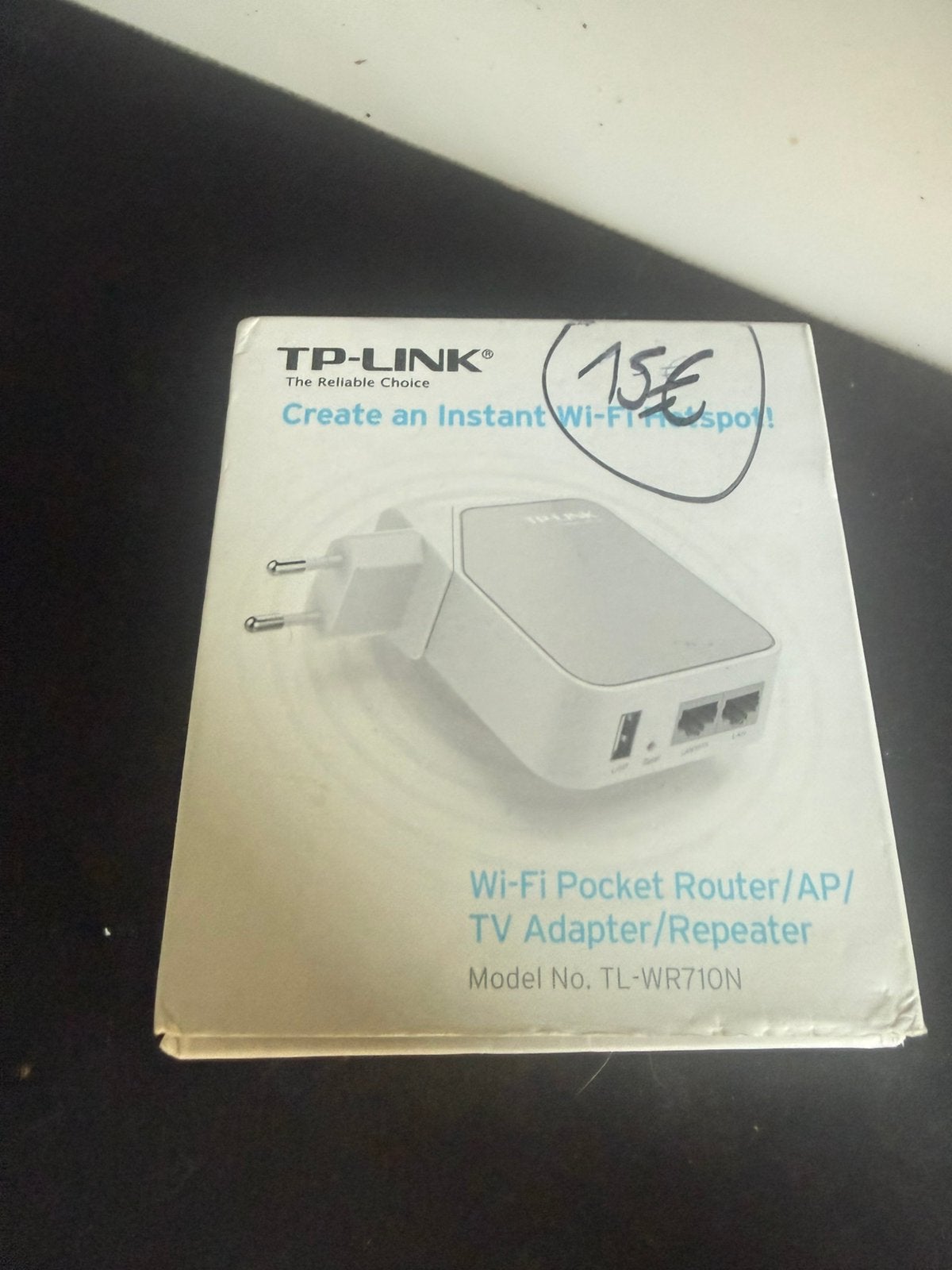 TP-Link TL-WR710N Wi-Fi Pocket Router / Repeater, Ophalen, Zo goed als nieuw