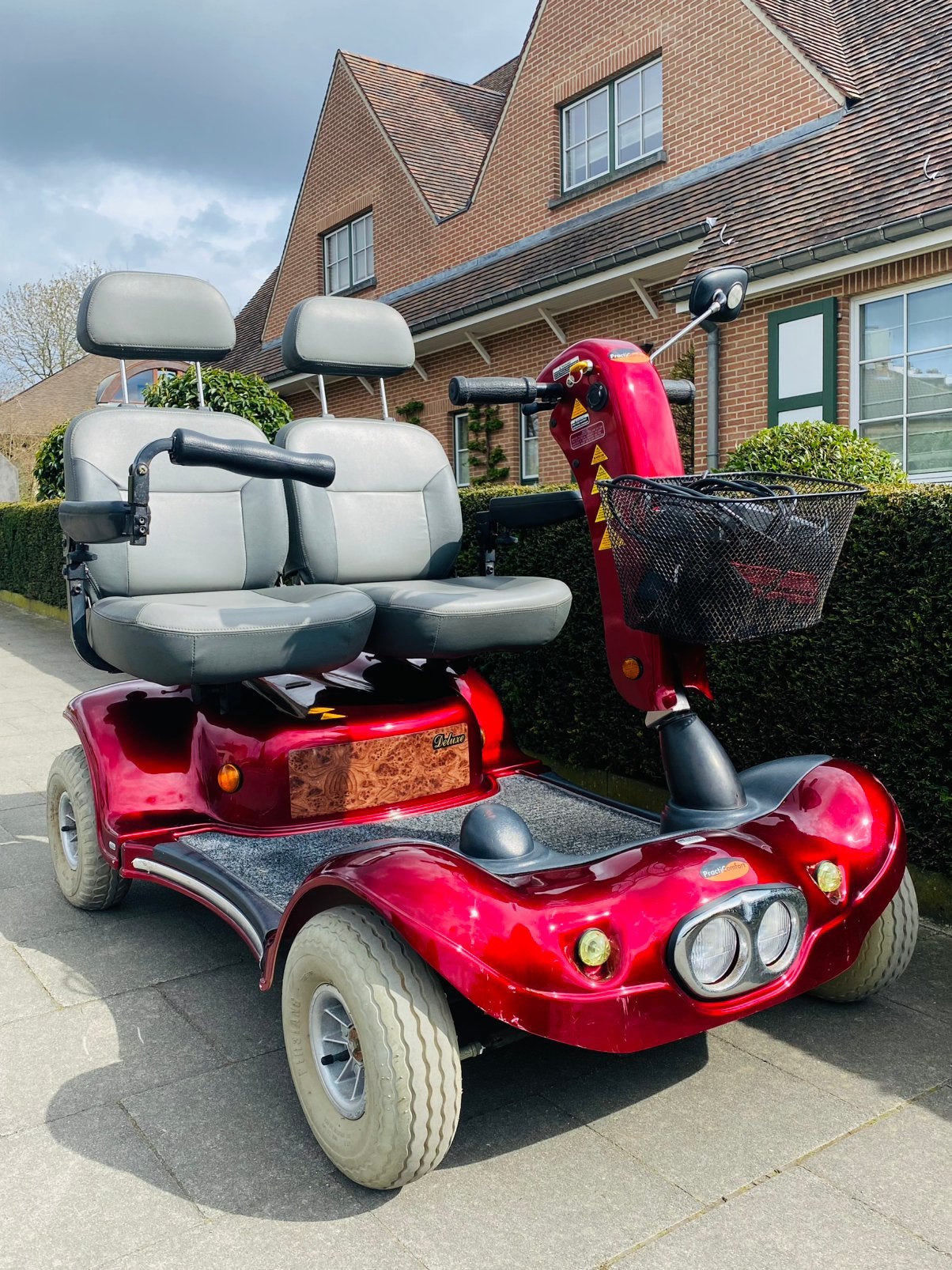 LUXE DUO SCOOTMOBIEL OBERON TWIST – TWEEPERSOONS PMR SCOOTER, Diversen, Ophalen of Verzenden, Inklapbaar, Zo goed als nieuw, Elektrische rolstoel