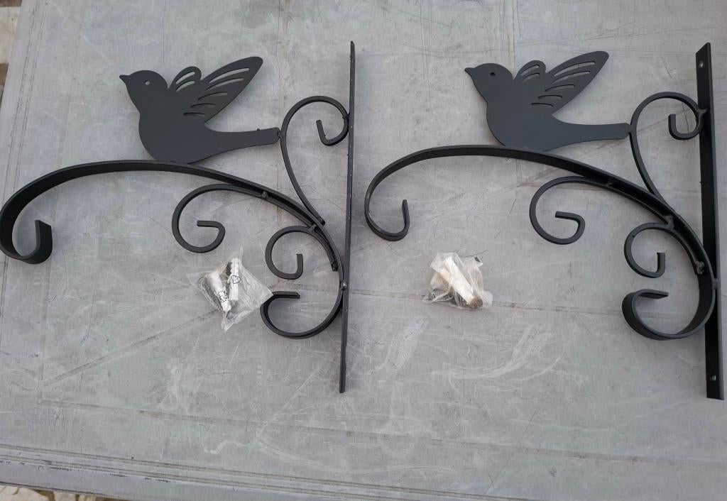 Crochet mural - Lot de 2 porte-pots de fleurs, Jardin & Terrasse, Enlèvement ou Envoi, Neuf