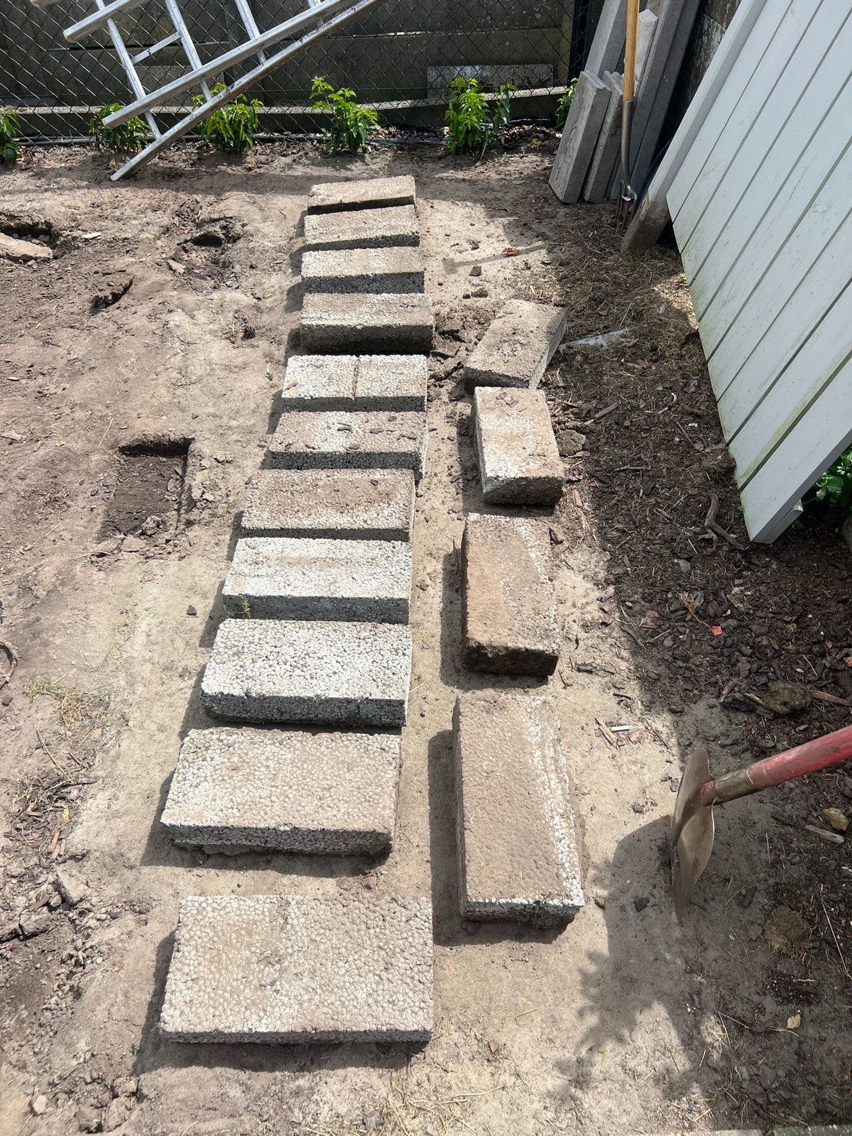 15 betonblokken, Tuin en Terras, Ophalen, Gebruikt, Beton, Overige typen