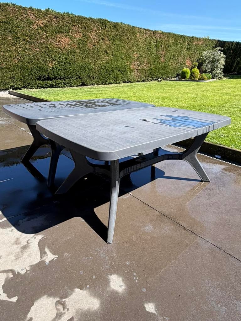 Lot de 2 tables de jardin, Enlèvement, Utilisé