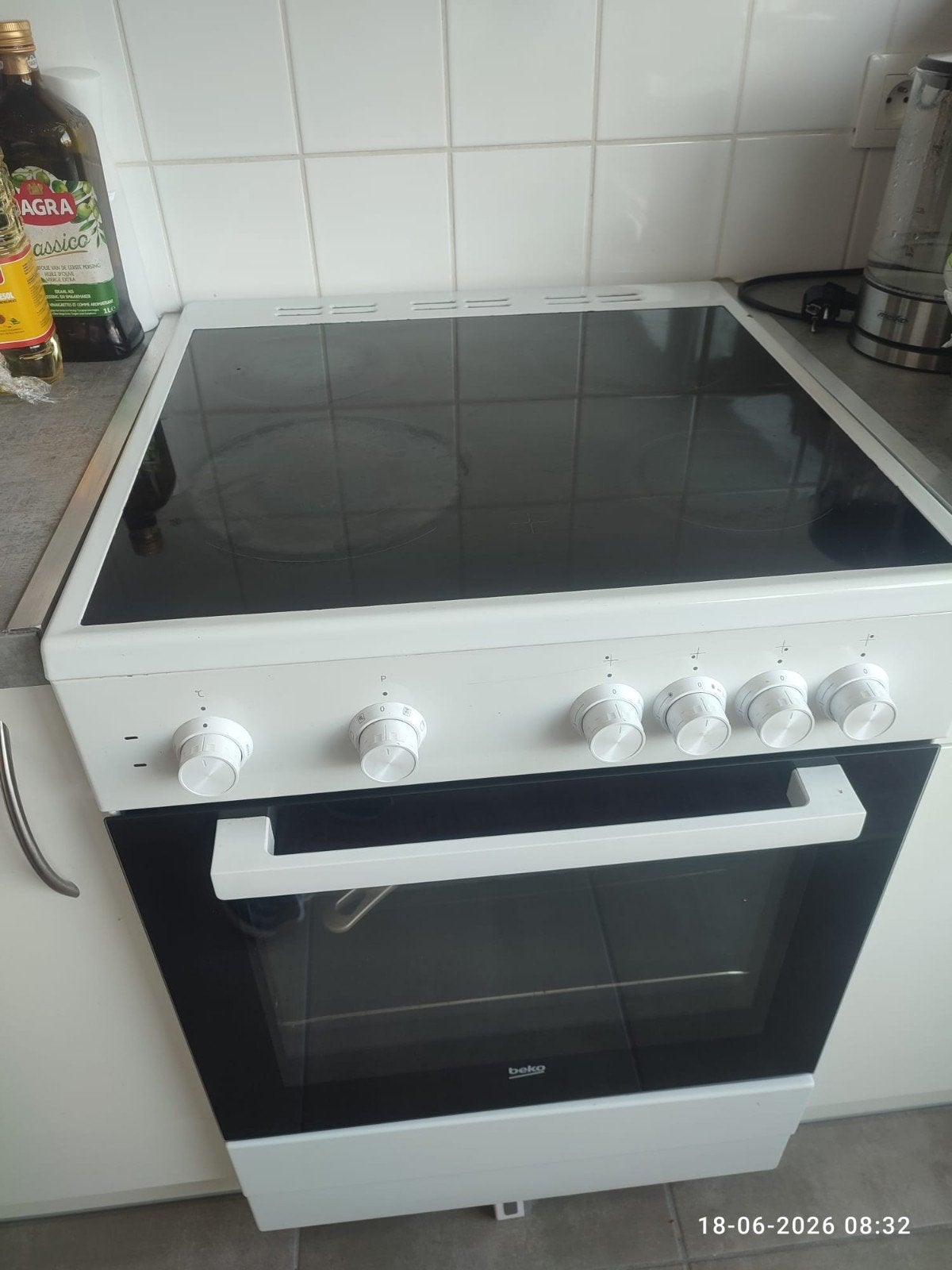 BEKO fornuis & oven, Ophalen, Hete lucht, Vrijstaand, 45 tot 60 cm