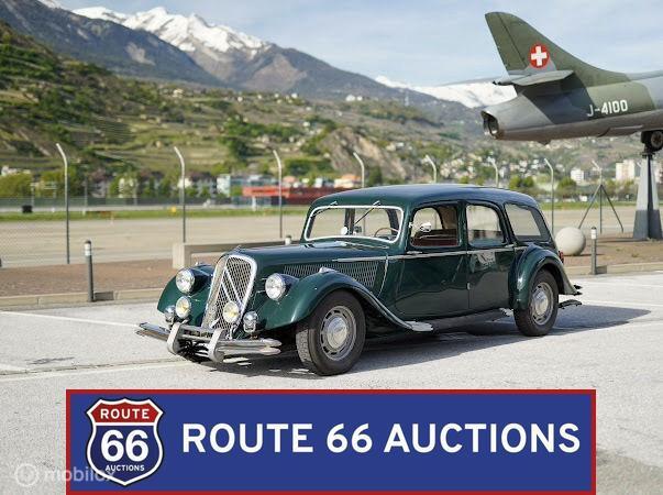 Citroën Traction Avant | 1951 | Route 66 Auctions, Auto's, Oldtimers, Citroën, Zwart, Bedrijf, Handgeschakeld