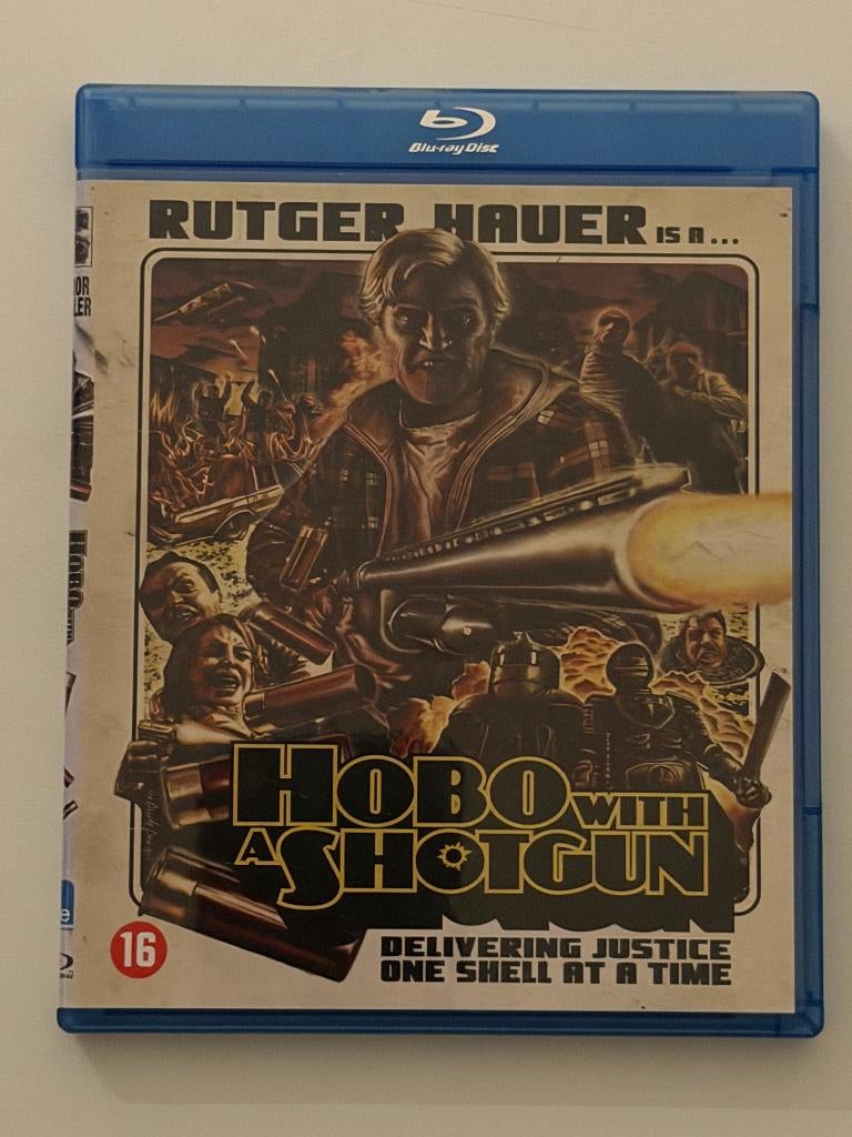 Hobo With A Shotgun (Rutger Hauwer) - Blu-ray, Cd's en Dvd's, Blu-ray, Gebruikt, Thrillers en Misdaad, Ophalen of Verzenden
