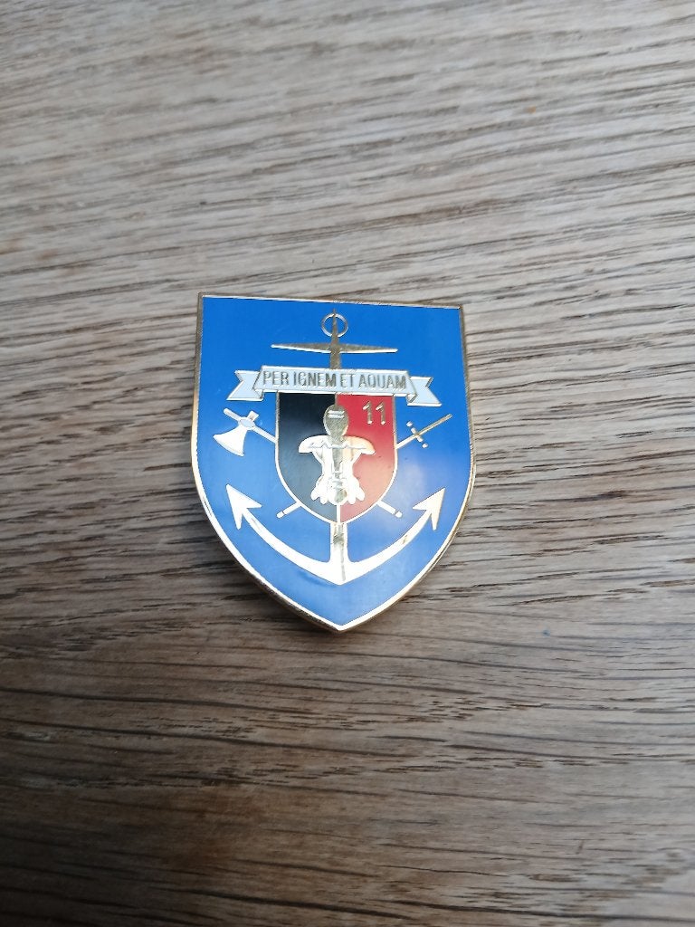 11 Regiment Genie-bedeltje, Verzamelen, Militaria | Algemeen, Verzenden, Landmacht, Embleem of Badge