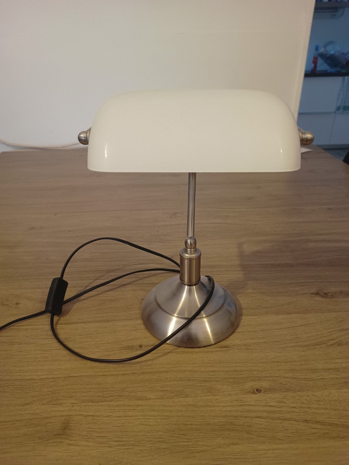 Bureau lamp, Ophalen, Met schakelaar, Zo goed als nieuw, Metaal