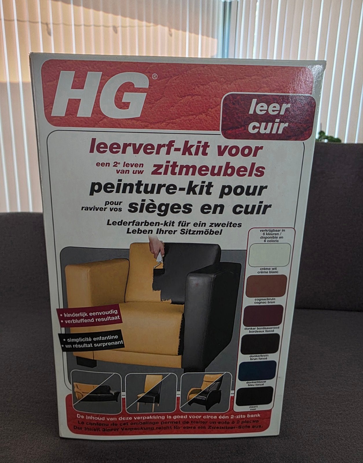 HG LEERVERF KIT ZWART  3 STUKS, Doe-het-zelf en Bouw, Ophalen