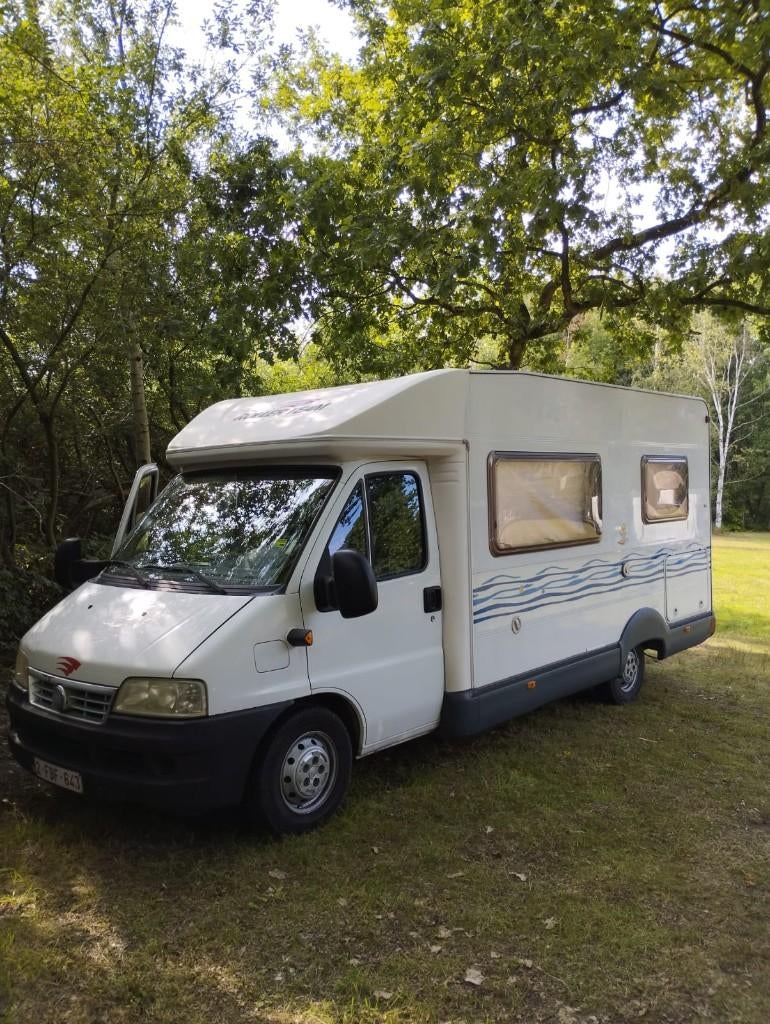 Rollerteam Fiat Ducato 2002 – 97.000 km, Caravanes & Camping, Camping-cars, 6 à 7 mètres, Siège standard, Toilette à cassette