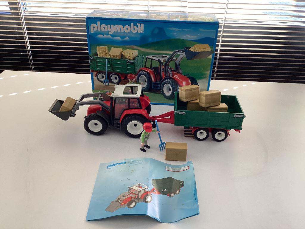 Playmobil nummer 4496 traktor met aanhangwagen, Kinderen en Baby's, Speelgoed | Playmobil, Ophalen, Zo goed als nieuw