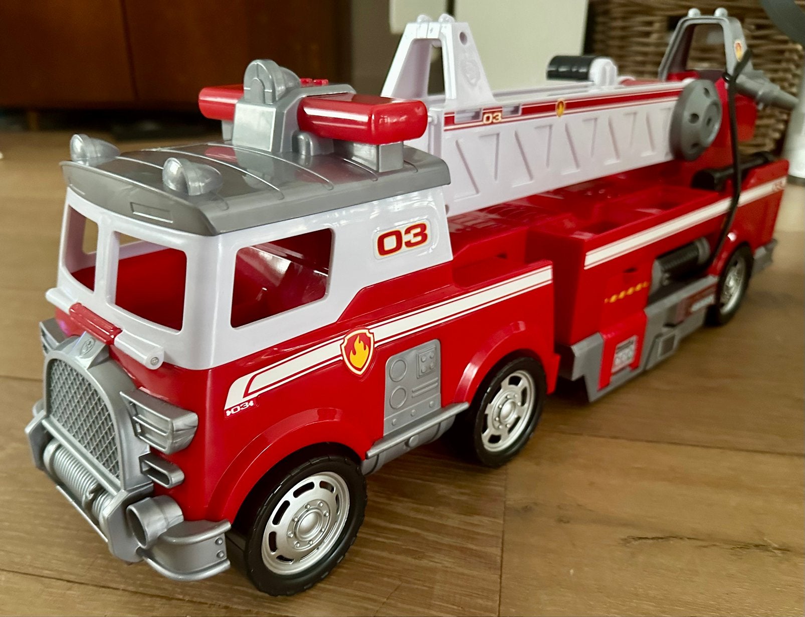 Paw Patrol grote brandweerwagen met licht/geluid, Enlèvement, Comme neuf