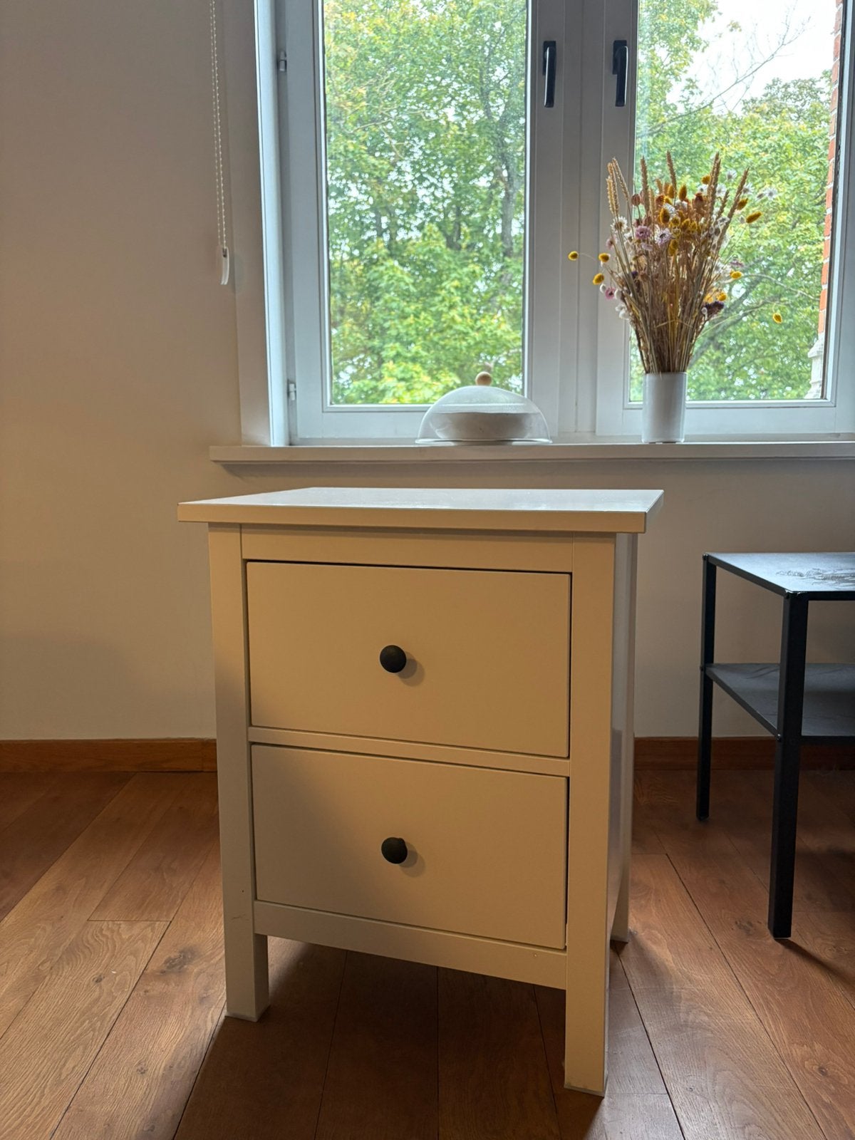 HEMNES ladekast – wit gebeitst – 2 lades, Huis en Inrichting, Ophalen, Nieuw, 55 tot 70 cm, 45 tot 65 cm