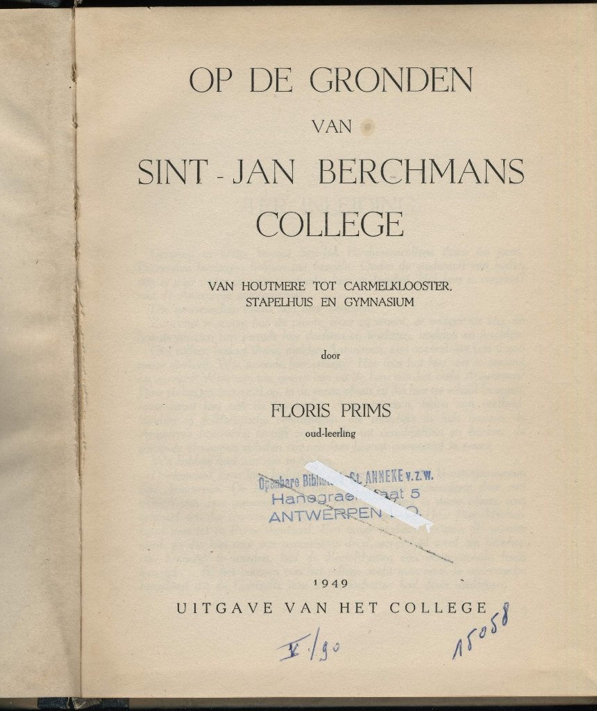 Op de gronden van het Sint Jan Berchmanscollege, Boeken, Ophalen of Verzenden, Zo goed als nieuw