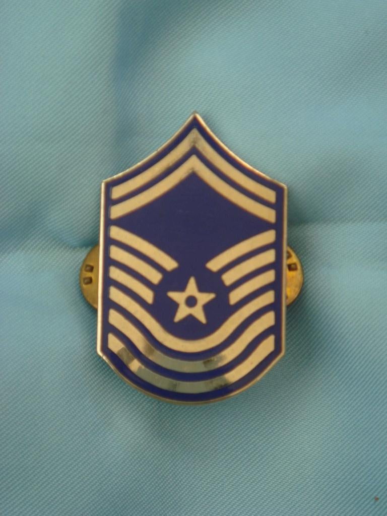 USAF # 10 - CHIEFF MASTER SERGEANT 2 (1 ex), Verzamelen, Militaria | Algemeen, Ophalen of Verzenden, Luchtmacht, Embleem of Badge