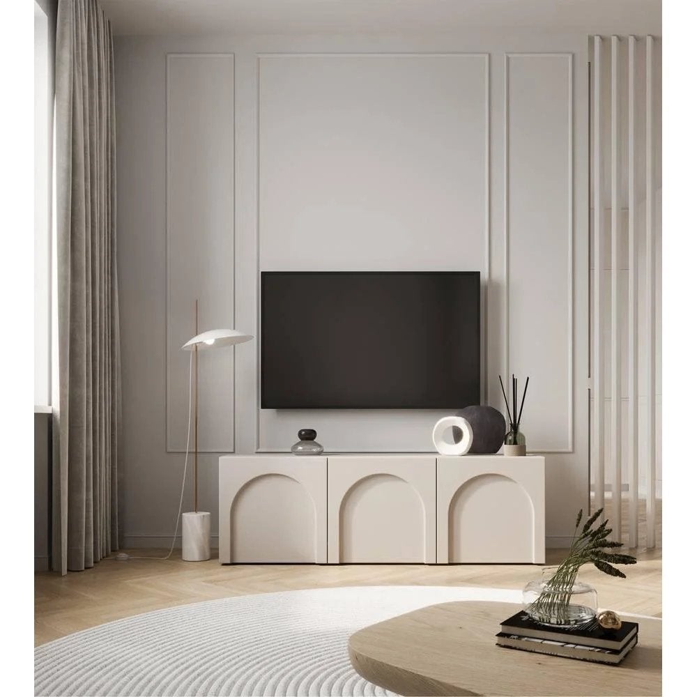TV kast met boogdeuren 150 cm nieuw in doos, Maison & Meubles, Armoires | Armoires murales, Enlèvement, Neuf
