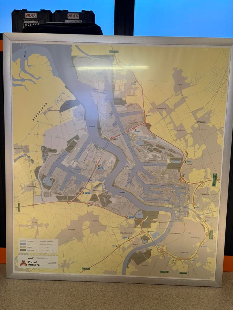 Kaart haven Antwerpen, Ophalen