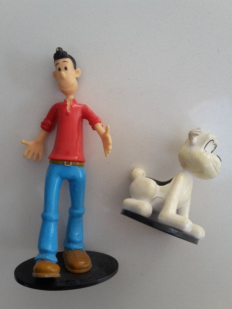 Twee figuurtjes: Samson en Gert, Studio 100, op voetje, Enlèvement ou Envoi, Comme neuf