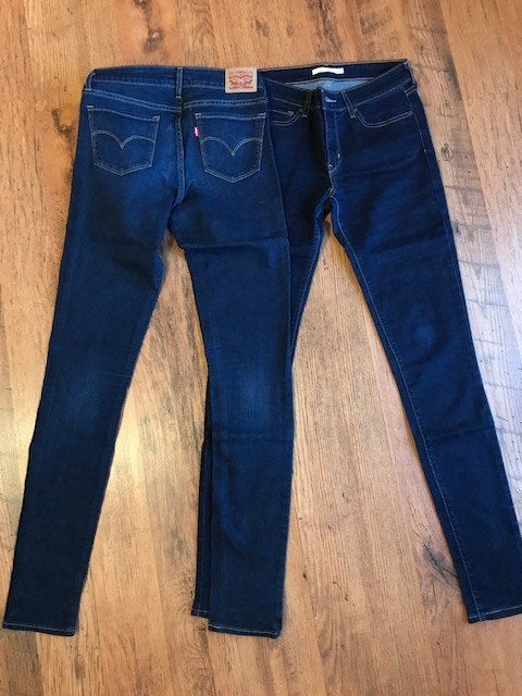 Jeans Levis 711 W27/L34 Comme neuf, Kleding | Dames, Blauw, Ophalen of Verzenden, Zo goed als nieuw, W27 (confectie 34) of kleiner