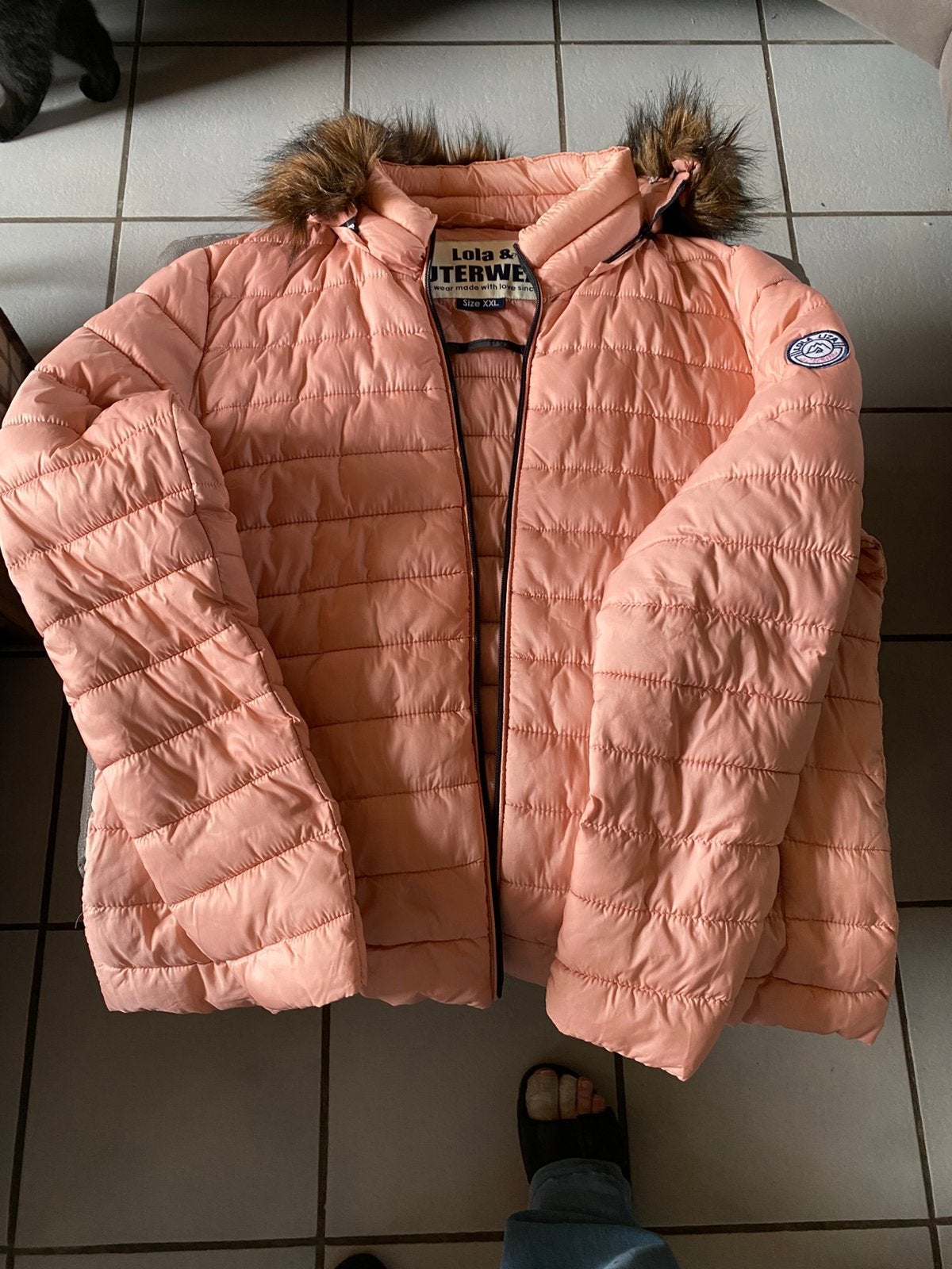 Roze jas met kap Lola Liza, Ophalen of Verzenden, Zo goed als nieuw, Roze