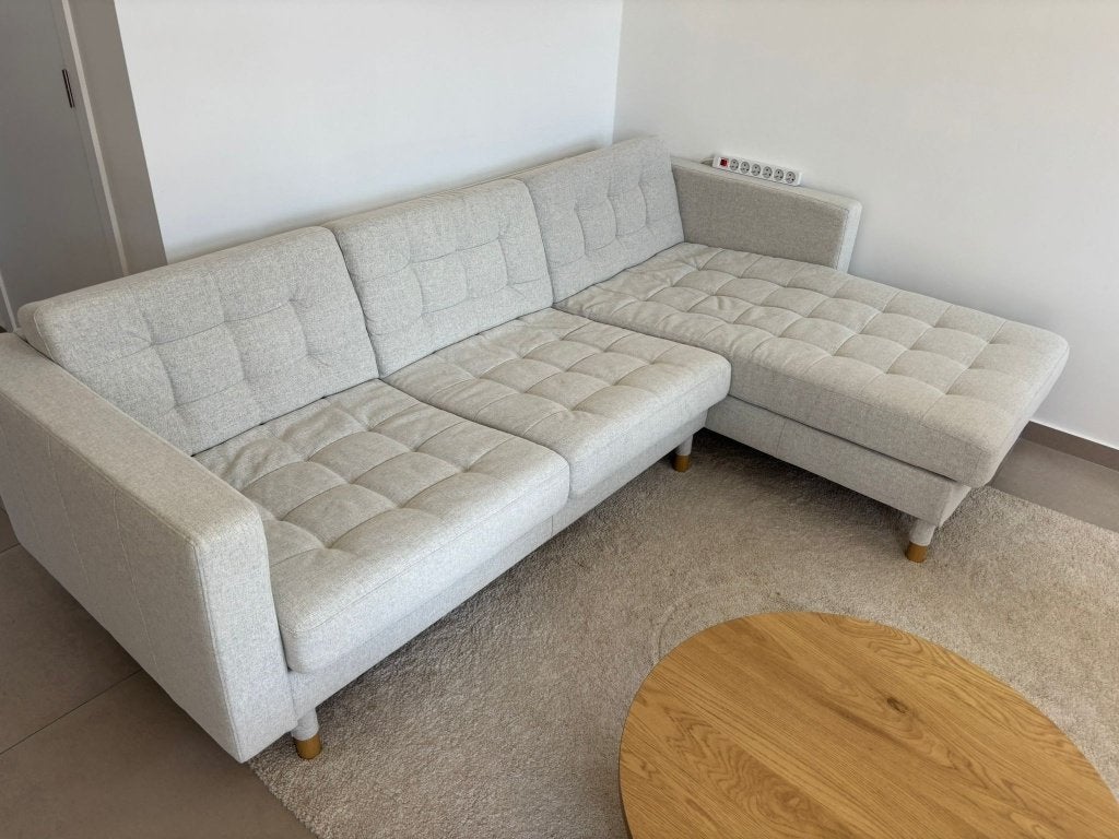 Canapé chaise longue 3 places LANDSKRONA, comme neuf, 200 à 250 cm, Enlèvement, Tissus, Trois personnes