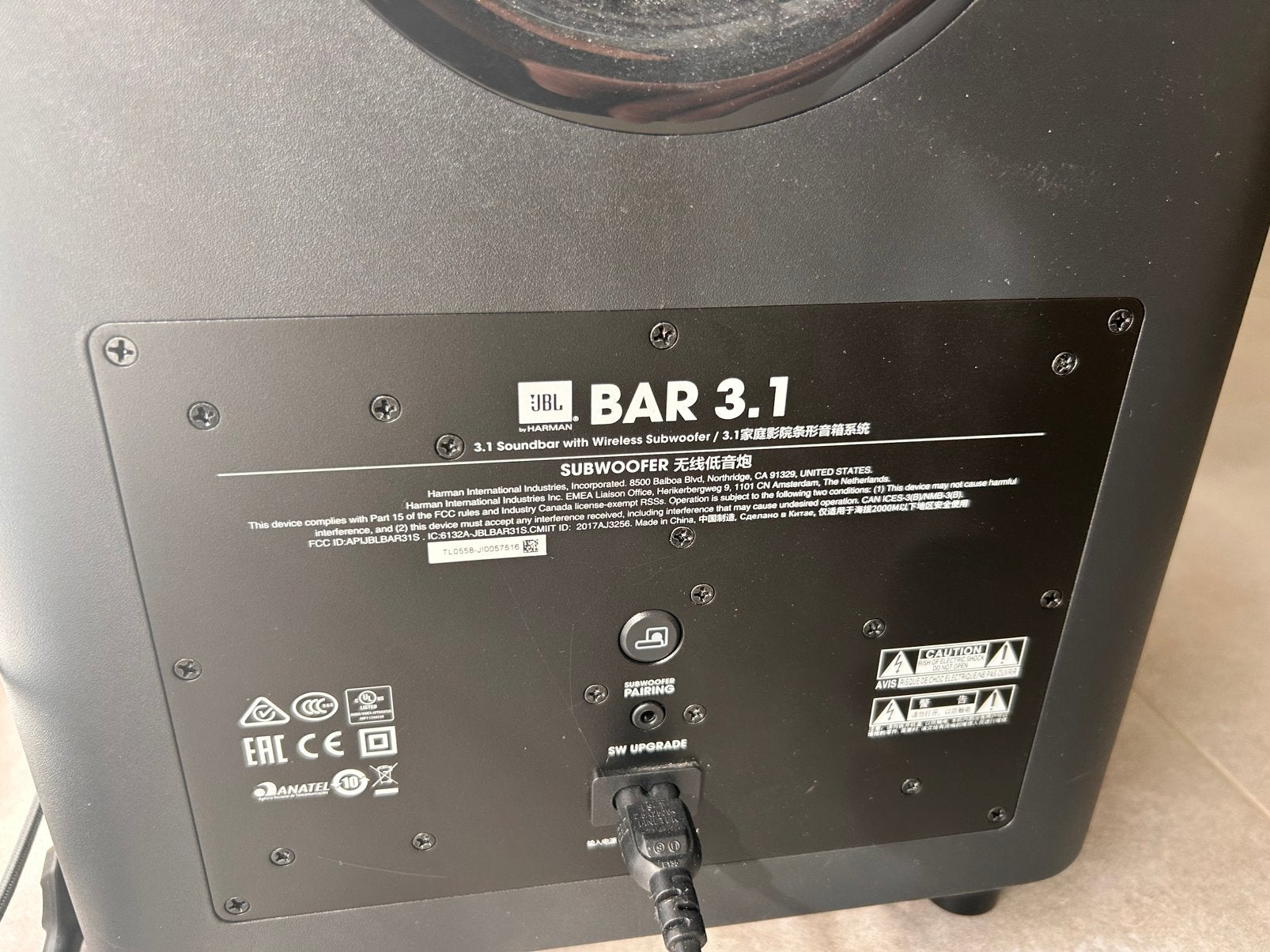 JBL 3.1 + Sub, Enlèvement ou Envoi, Comme neuf