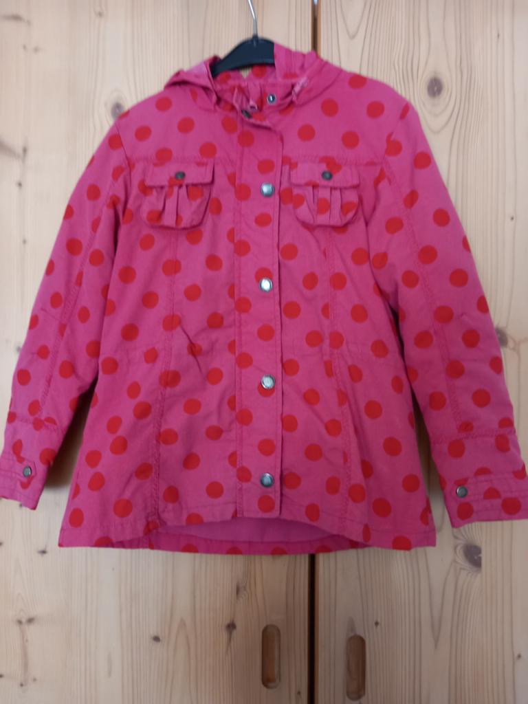 Veste rouge à pois, Verbaudet, 128, Enlèvement ou Envoi, Vertbaudet, Utilisé, Fille
