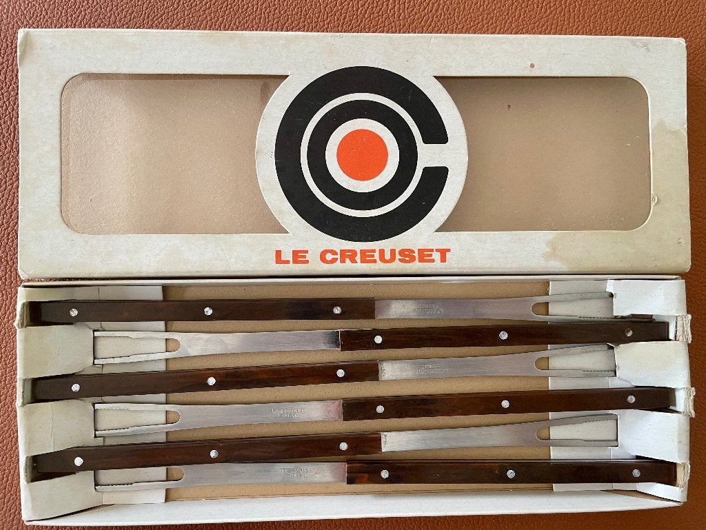 Retro design fondue vorkjes Le Creuset, Ophalen, Le Creuset