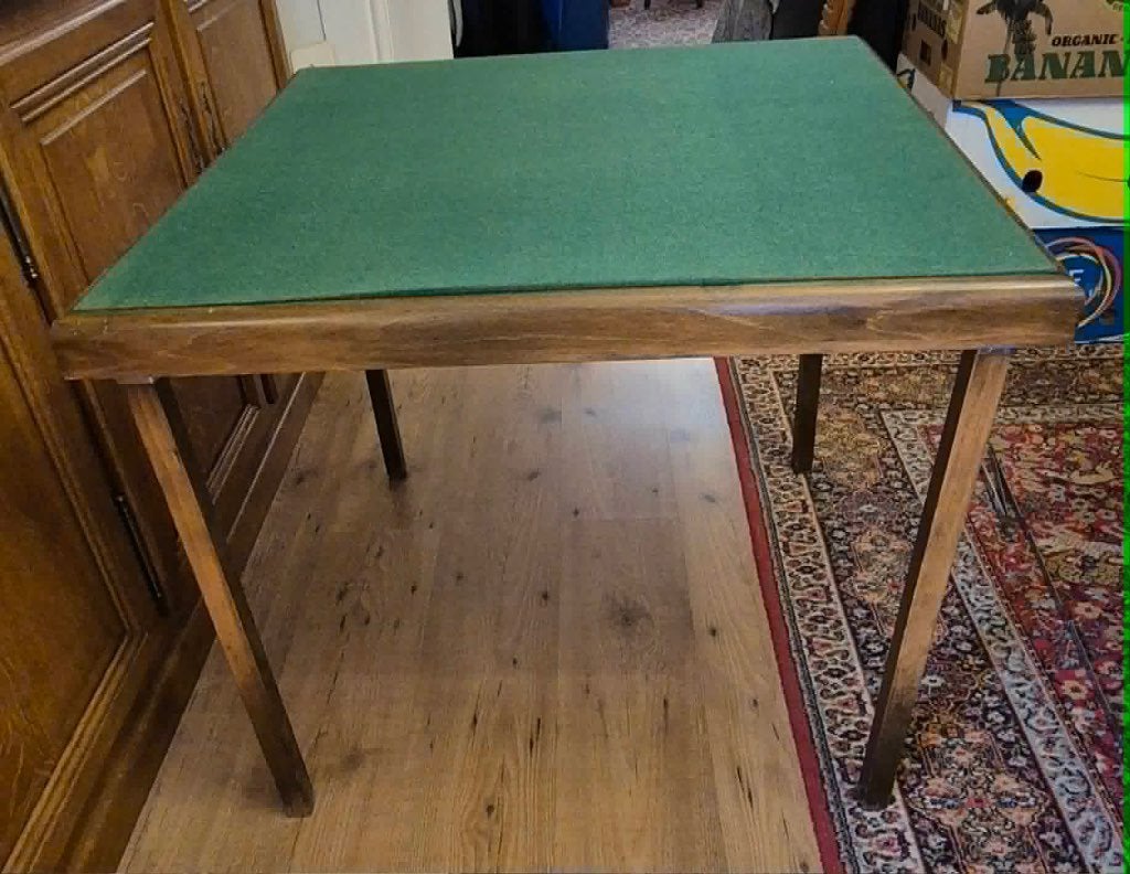Table de bridge en bois, 55 à 75 cm, Enlèvement, Carré, Comme neuf
