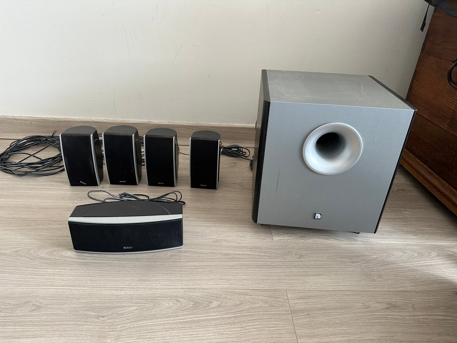 Home cinéma 5.1 Audio Pro, Audio, Tv en Foto, Home Cinema-sets, Gebruikt, 70 watt of meer, 5.1-systeem, Overige spelers