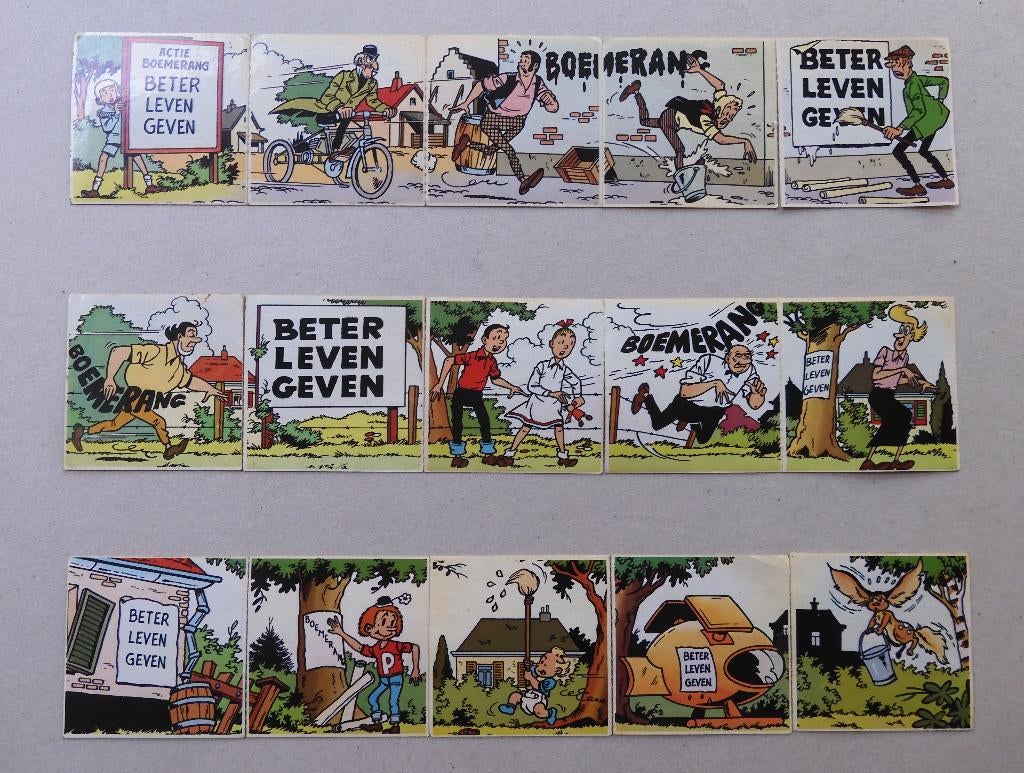 Boemerang stickers- Suske en Wiske- Robert en Bertrand- Pats, Enlèvement ou Envoi, Utilisé, Bande dessinée ou Dessin animé